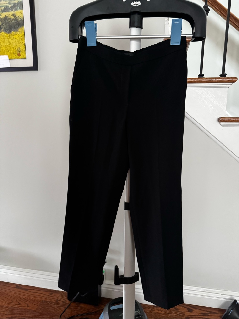 Theory Black Straight-Leg Women's Trousers